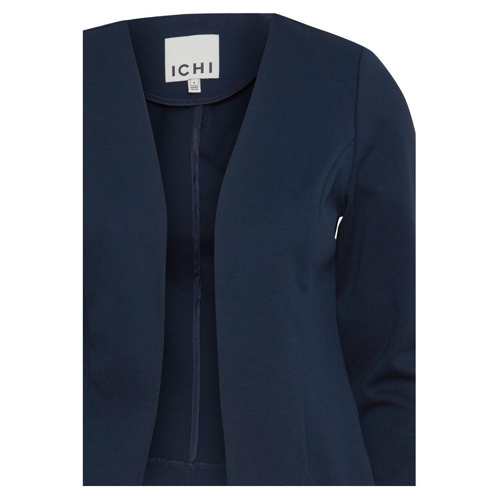 ICHI Blue Polyester Suits & Blazer ICHI Dark Slate Gray