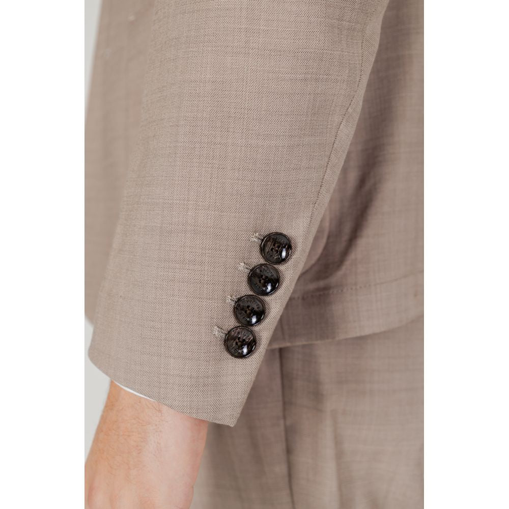 Antony Morato Beige Polyester Suit Antony Morato Rosy Brown