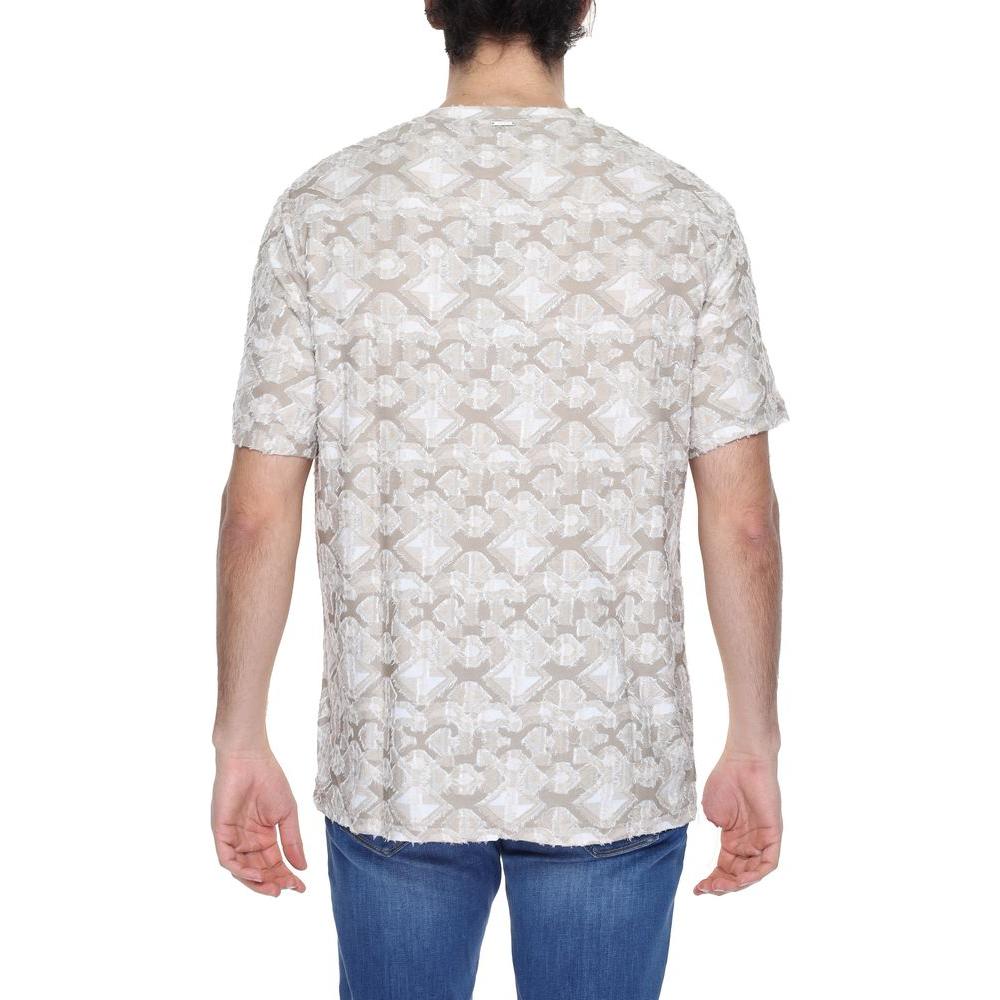 Antony Morato Beige Polyester T-Shirt Antony Morato Light Gray