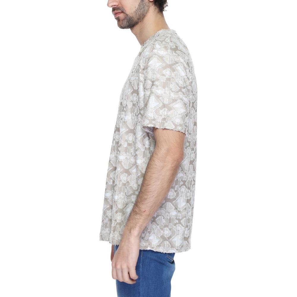 Antony Morato Beige Polyester T-Shirt Antony Morato Light Gray