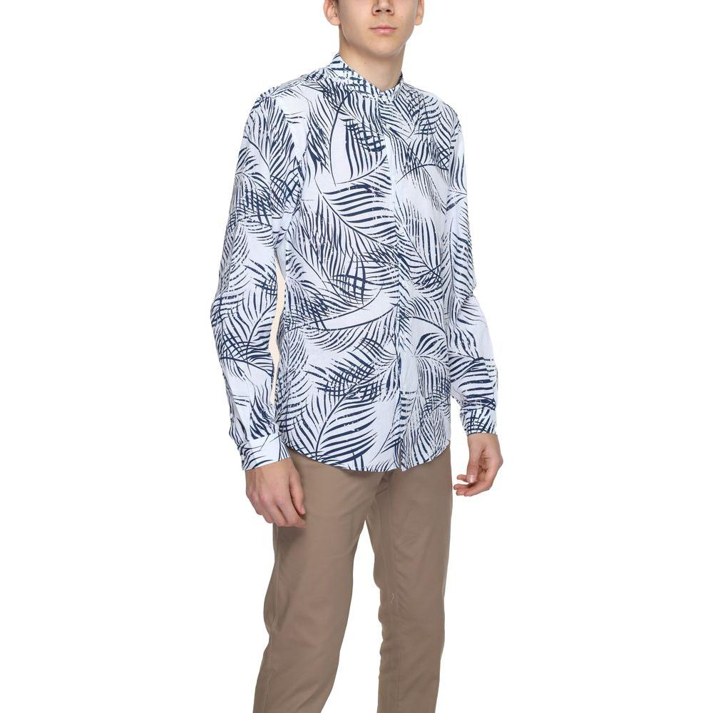 Antony Morato Blue Cotton Shirt Antony Morato Gray