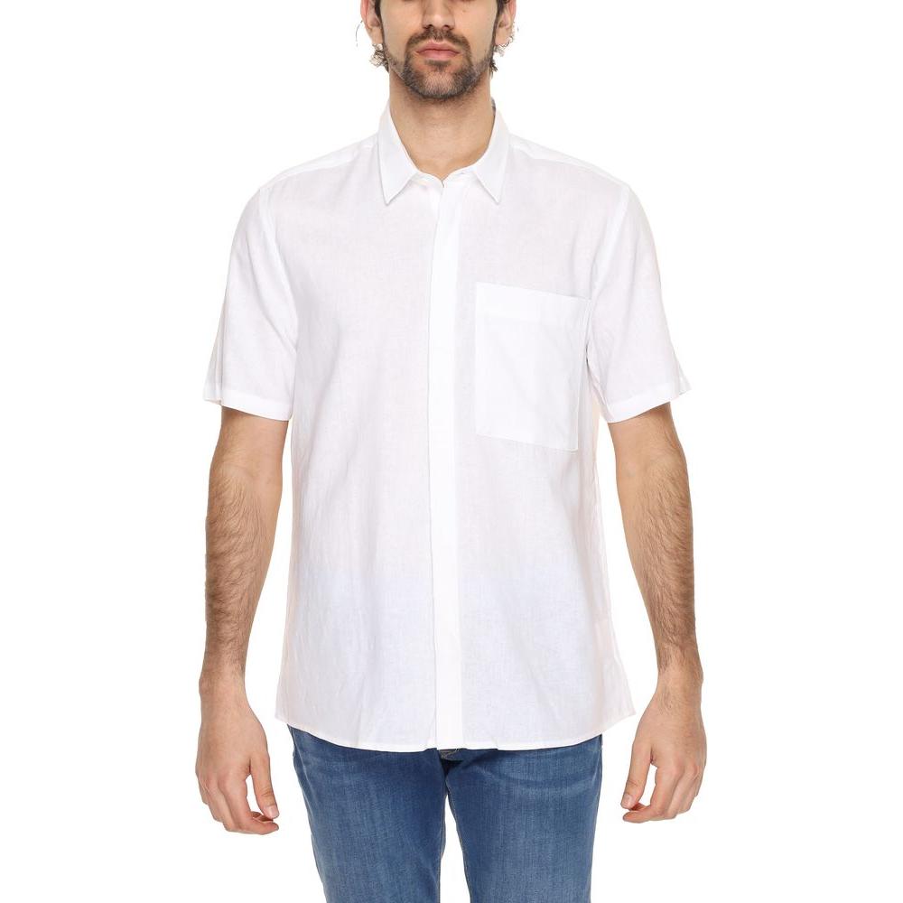 Antony Morato White Linen Shirt Antony Morato Antique White