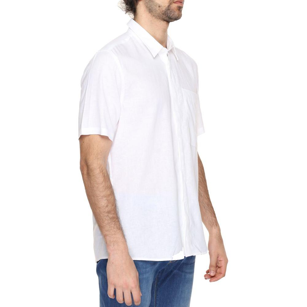 Antony Morato White Linen Shirt Antony Morato Misty Rose