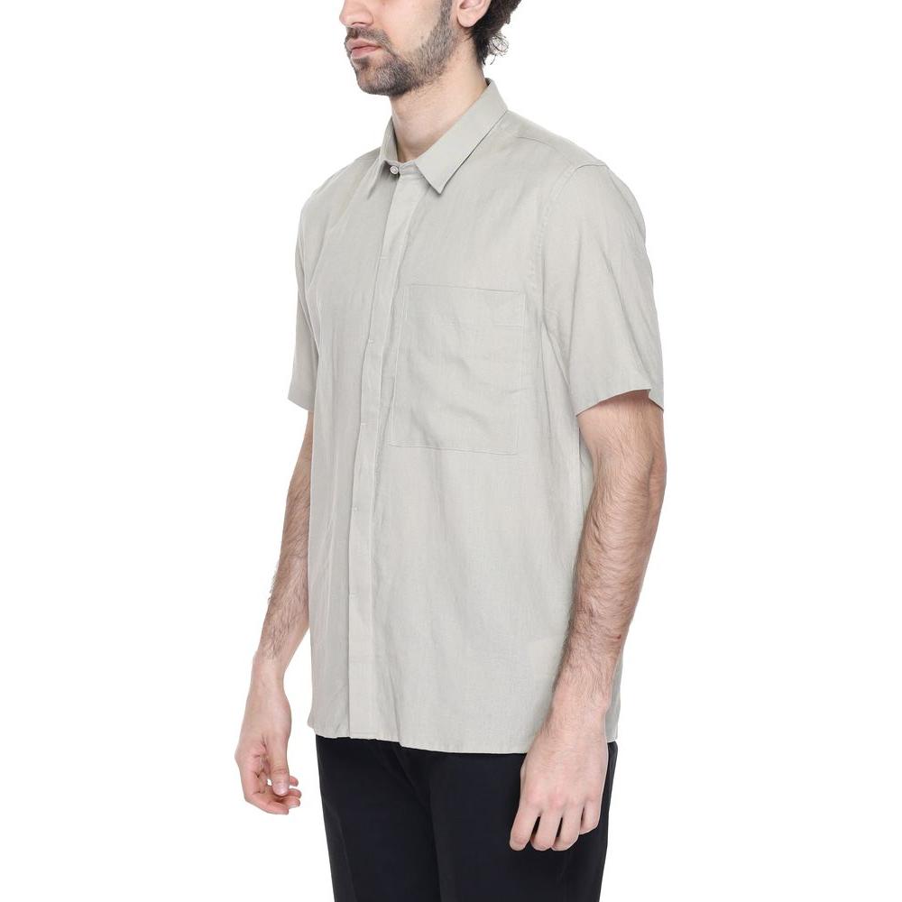 Antony Morato Beige Linen Shirt Antony Morato Gray