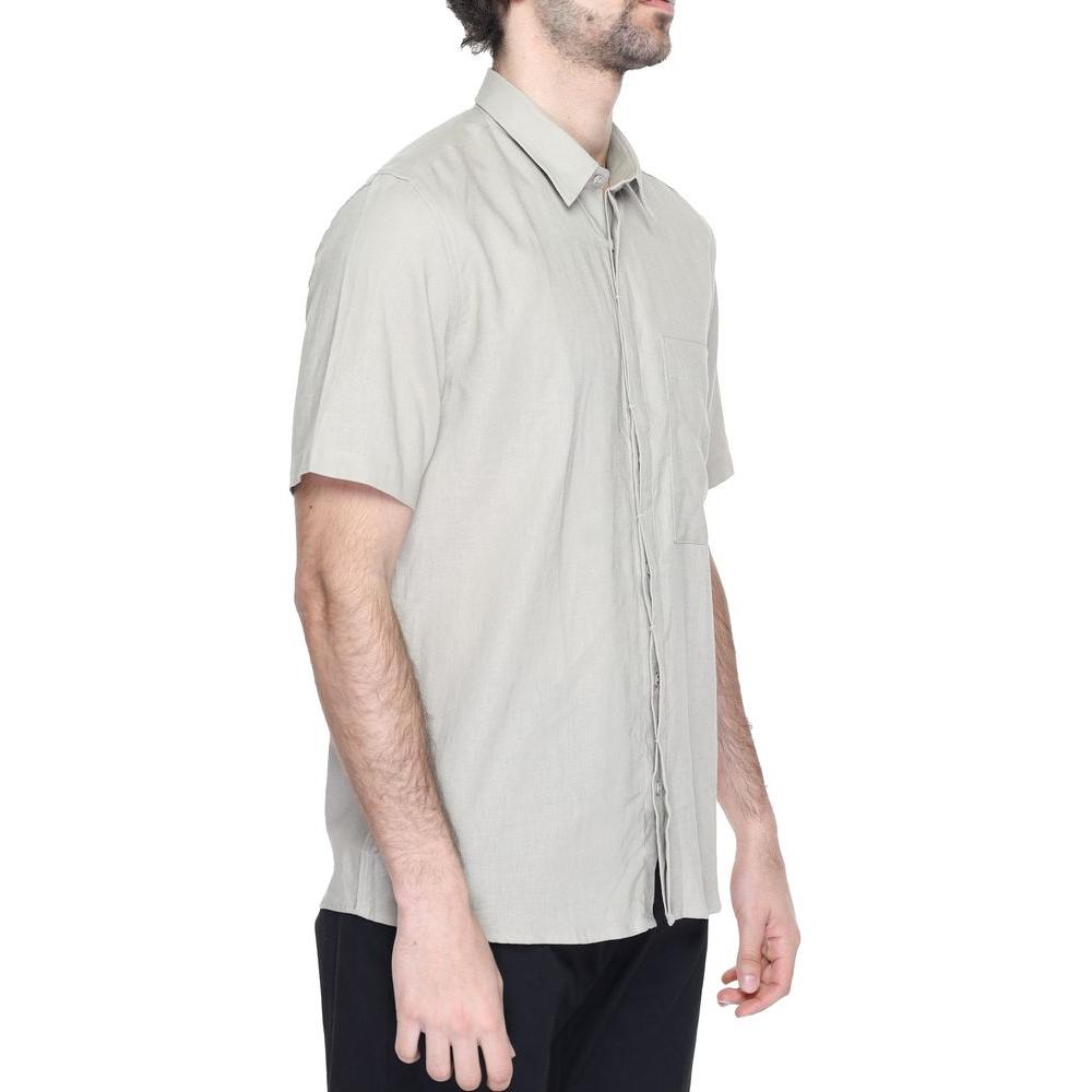 Antony Morato Beige Linen Shirt Antony Morato Light Gray