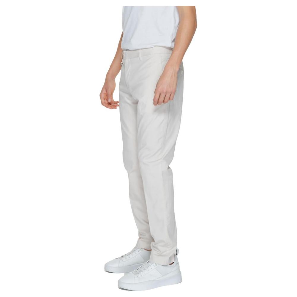 Antony Morato Beige Cotton Jeans & Pant Antony Morato Light Gray