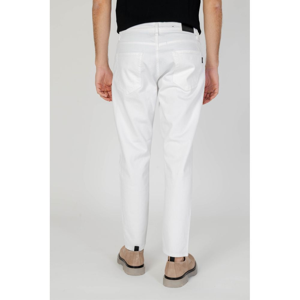 Antony Morato White Cotton Jeans & Pant Antony Morato Light Gray