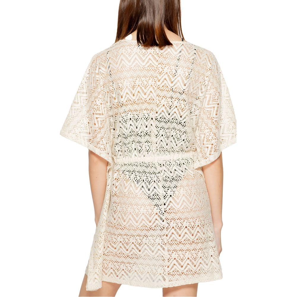 Vero Moda Beige Polyester Dress Vero Moda Light Gray