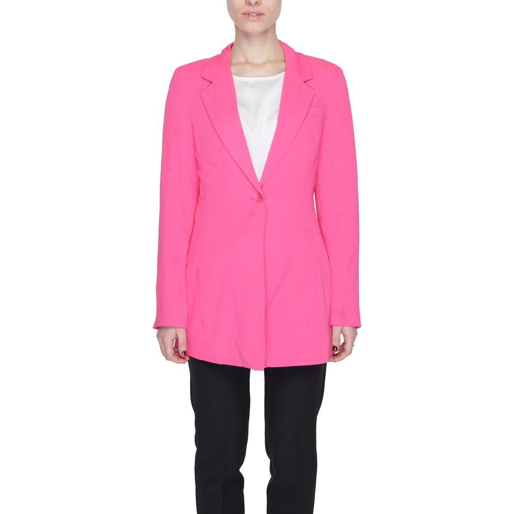 Vero Moda Pink Polyester Suits & Blazer Vero Moda Hot Pink