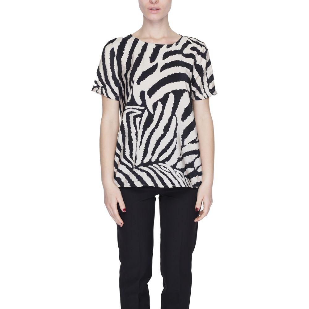 Jacqueline De Yong Beige Viscose Tops & T-Shirt Jacqueline De Yong Dark Slate Gray