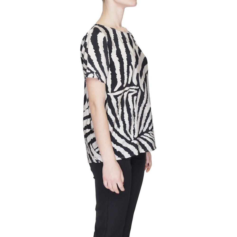 Jacqueline De Yong Beige Viscose Tops & T-Shirt Jacqueline De Yong Dark Slate Gray