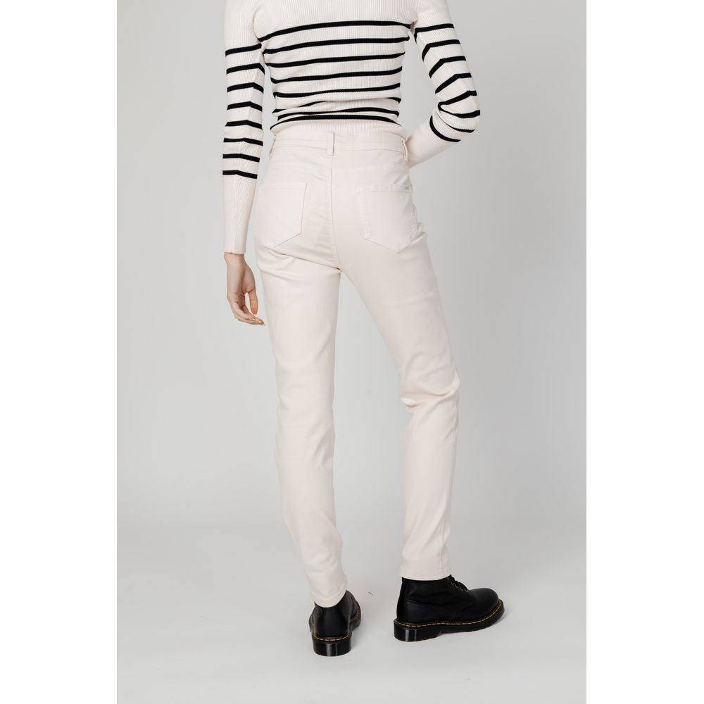 Morgan De Toi Beige Cotton Jeans & Pant Morgan De Toi Light Gray