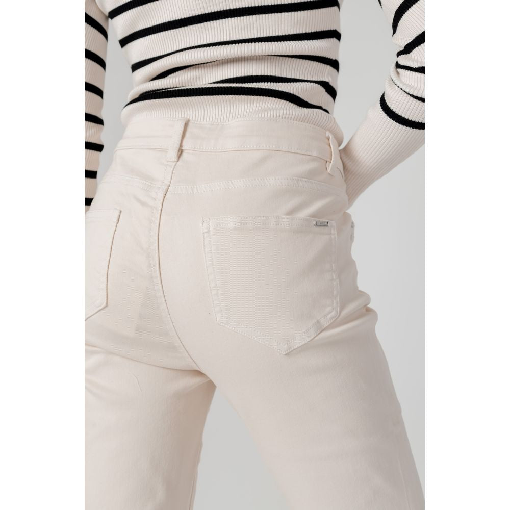Morgan De Toi Beige Cotton Jeans & Pant Morgan De Toi Gray