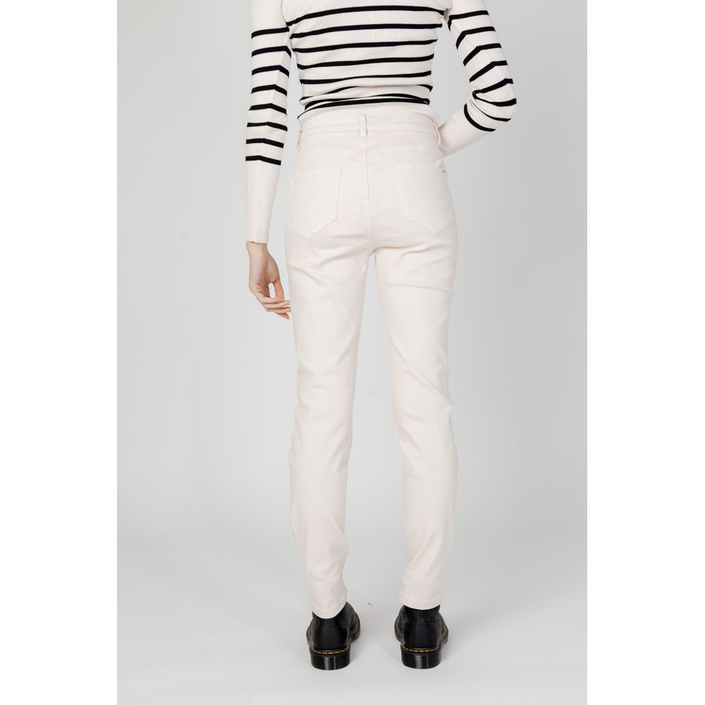 Morgan De Toi Beige Cotton Jeans & Pant Morgan De Toi Light Gray