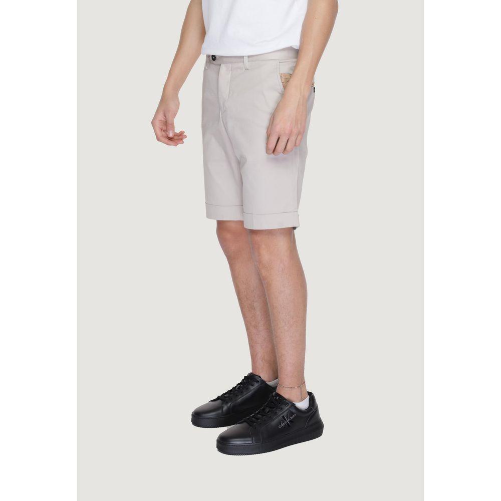 Alviero Martini Prima Classe Beige Cotton Short Alviero Martini Prima Classe Light Gray