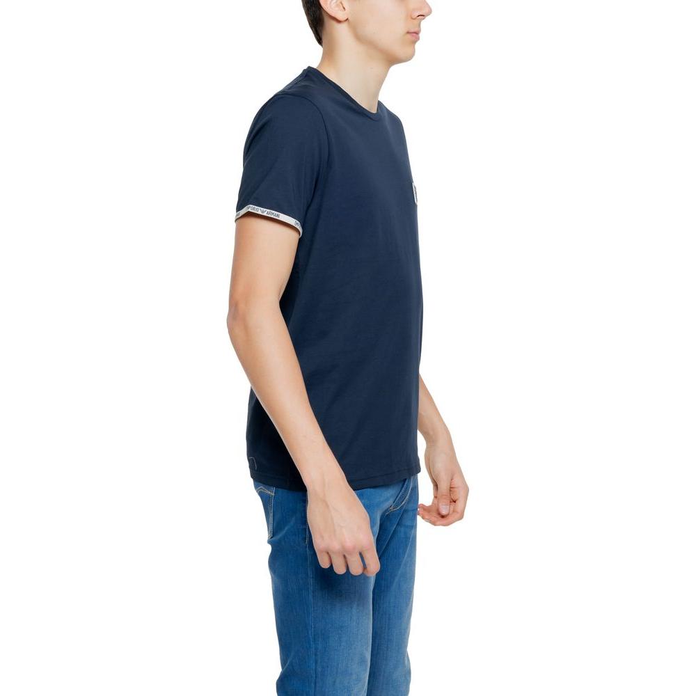 Emporio Armani Underwear Blue Cotton T-Shirt Emporio Armani Underwear Tan