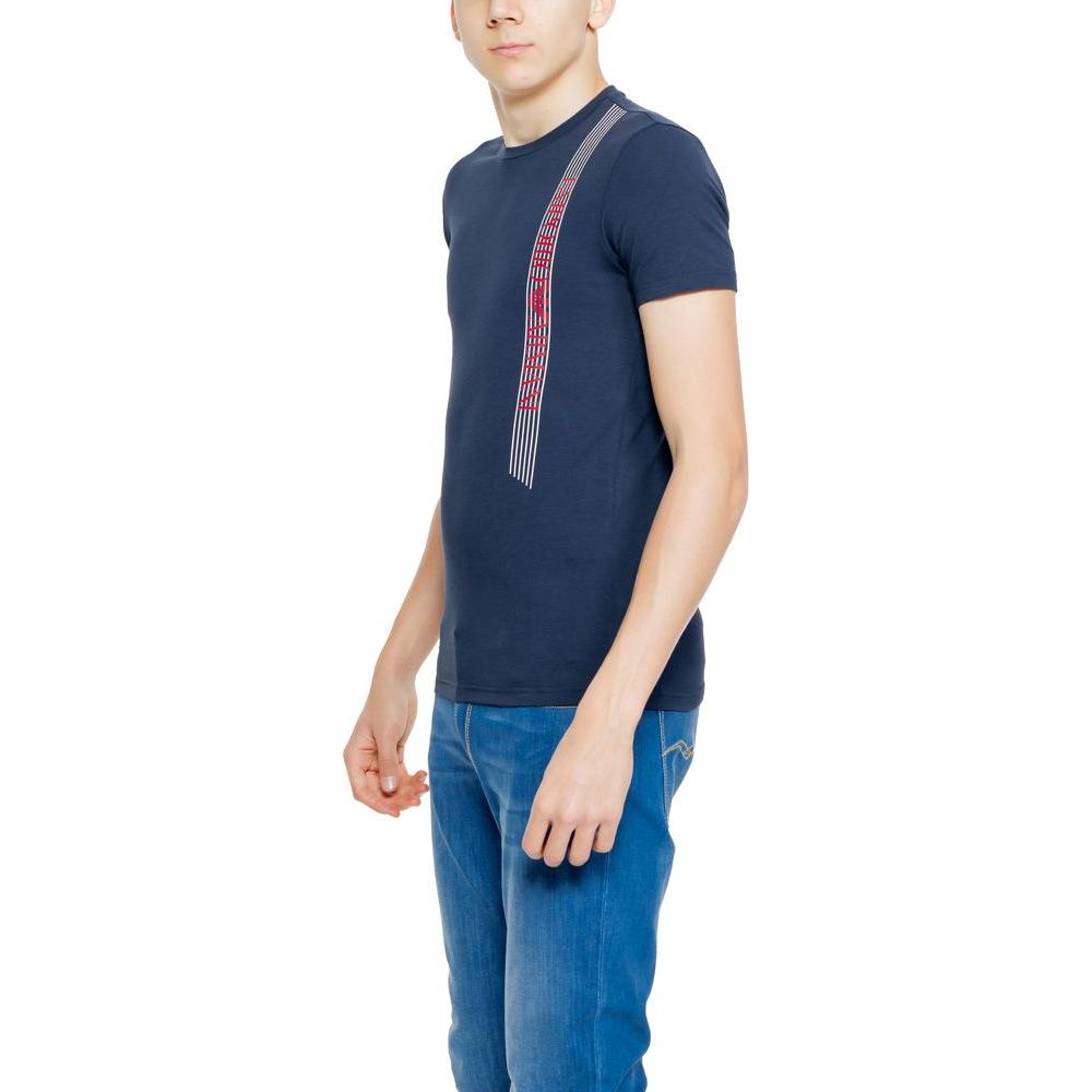 Emporio Armani Underwear Blue Cotton T-Shirt Emporio Armani Underwear Dark Slate Gray