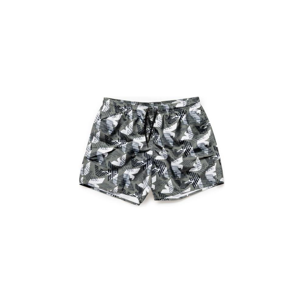Emporio Armani Underwear Black Polyester Swimwear Emporio Armani Underwear Dim Gray