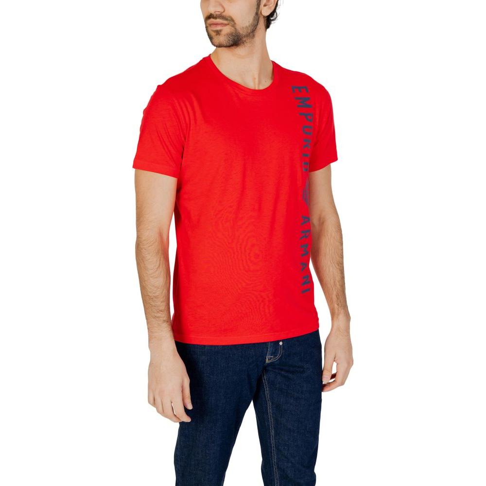 Emporio Armani Underwear Red Cotton T-Shirt Emporio Armani Underwear Black