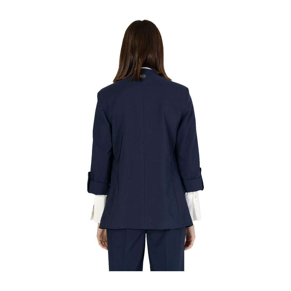 Rinascimento Blue Polyester Suits & Blazer Rinascimento Dark Slate Gray