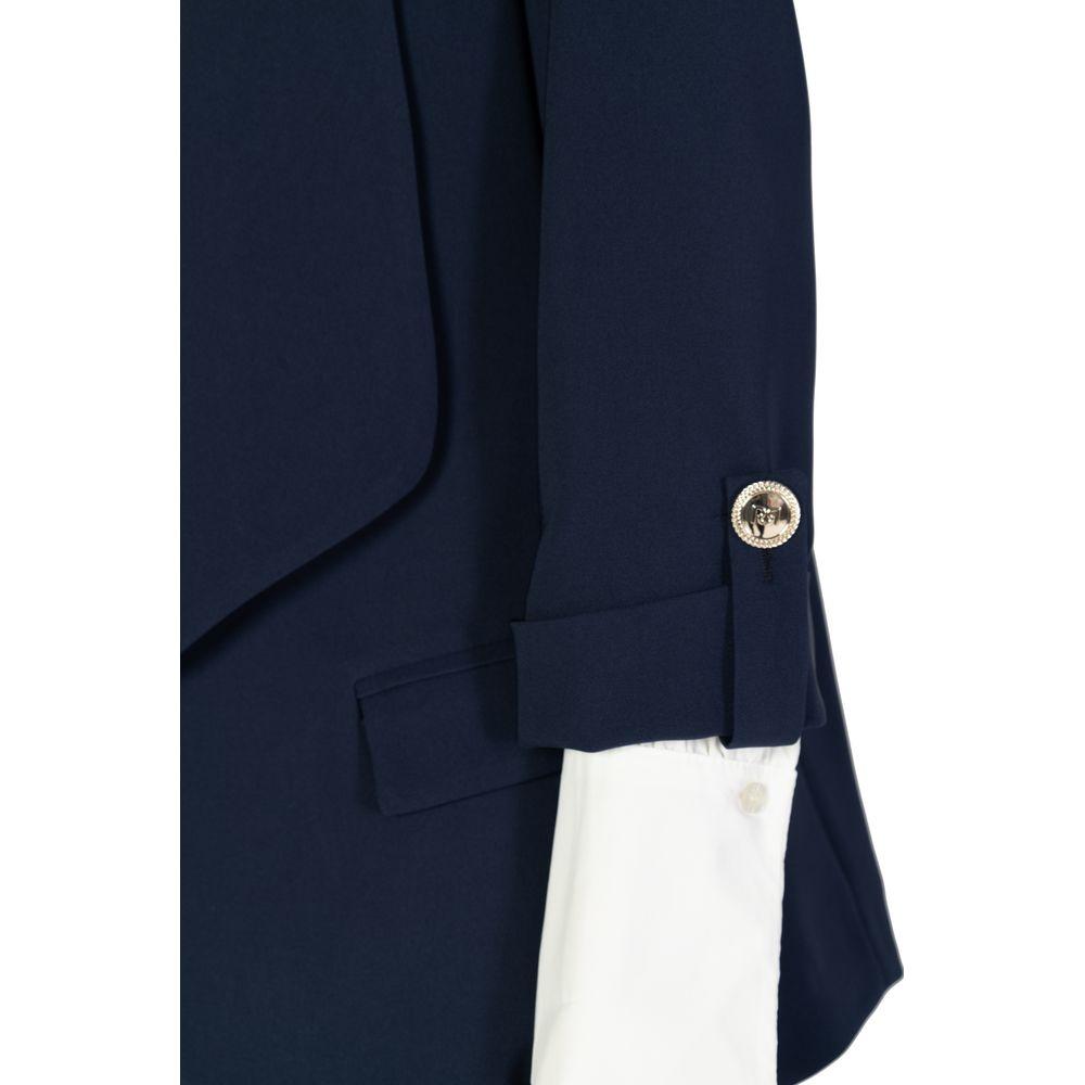 Rinascimento Blue Polyester Suits & Blazer Rinascimento Dark Slate Gray