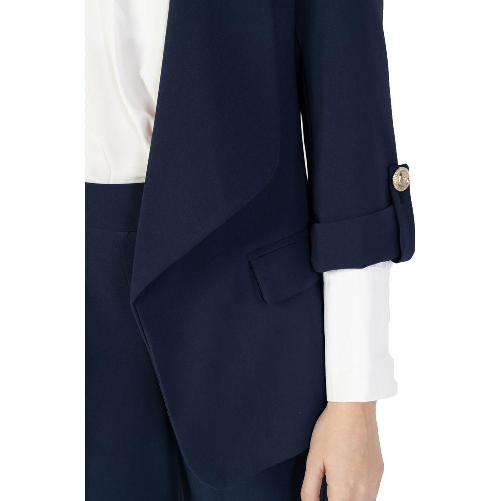 Rinascimento Blue Polyester Suits & Blazer Rinascimento Dark Slate Gray