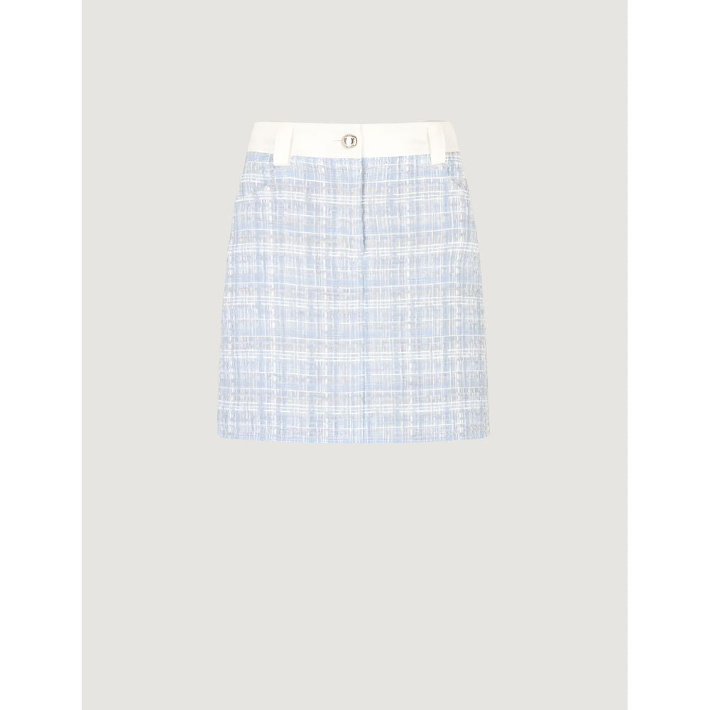 Morgan De Toi Blue Polyester Skirt Morgan De Toi Lavender
