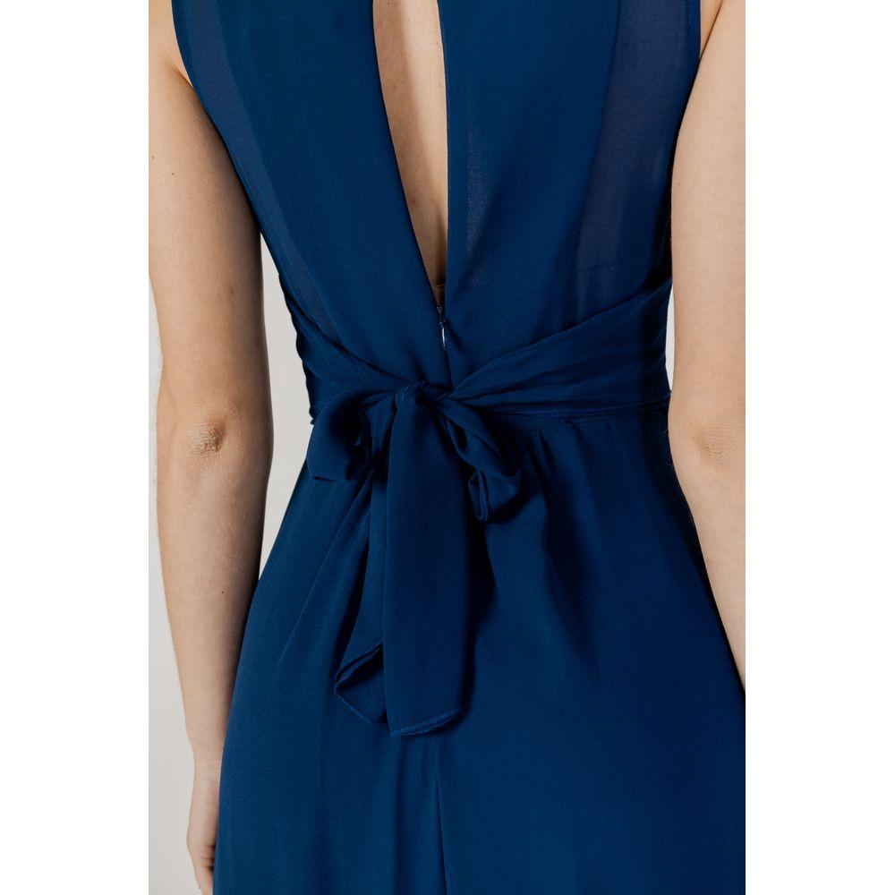 Rinascimento Blue Polyester Dress Rinascimento Midnight Blue