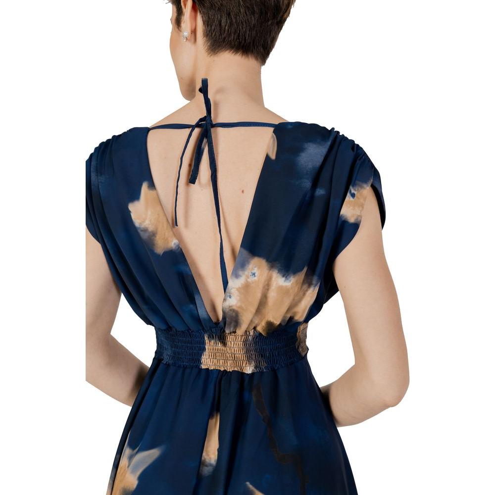 Rinascimento Blue Polyester Dress Rinascimento Tan