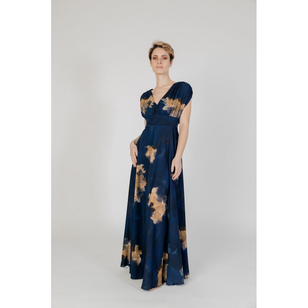 Rinascimento Blue Polyester Dress Rinascimento Light Gray