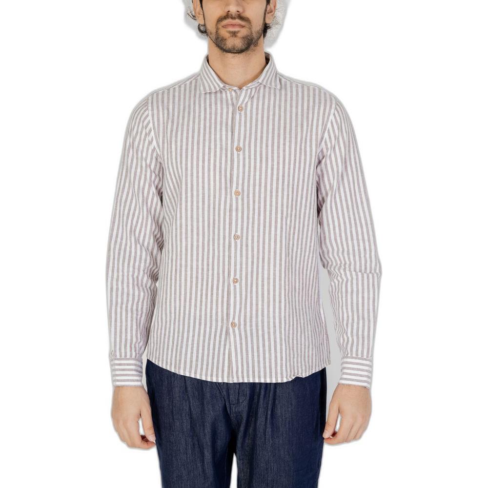 Hamaki-Ho Brown Linen Shirt Hamaki-Ho Gray