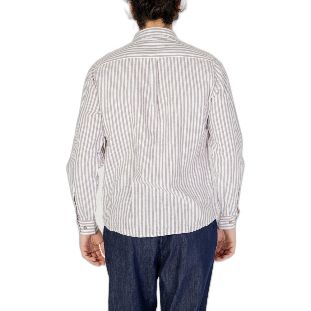 Hamaki-Ho Brown Linen Shirt Hamaki-Ho Light Gray