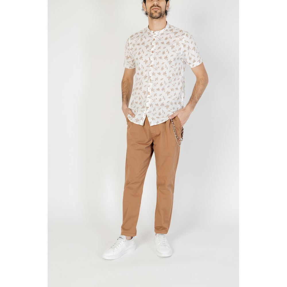 Hamaki-Ho Gray Cotton Shirt Hamaki-Ho Antique White