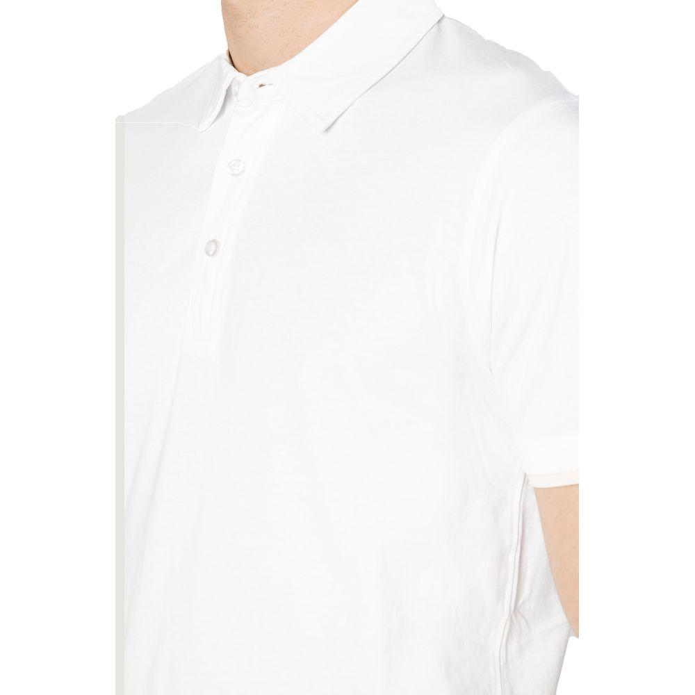 Hamaki-Ho White Cotton Polo Shirt Hamaki-Ho White Smoke