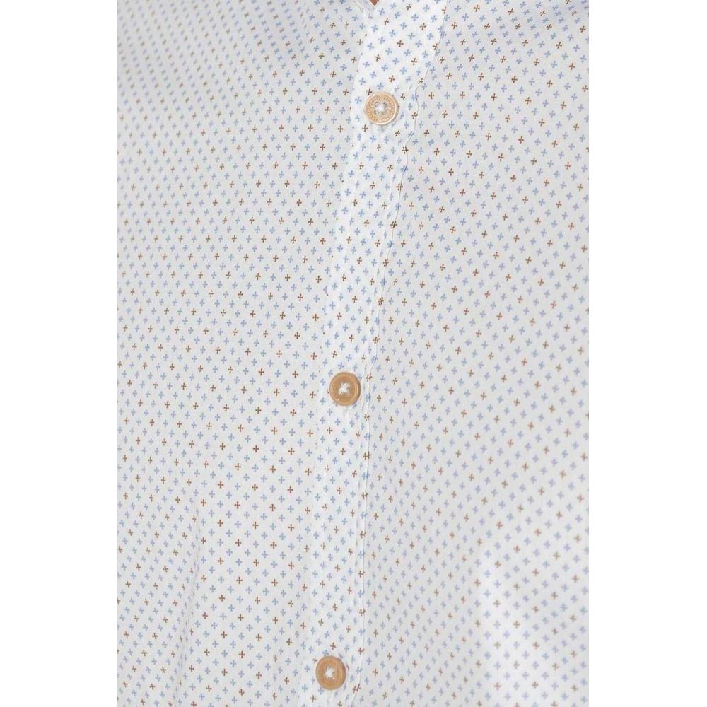 Hamaki-Ho White Cotton Shirt Hamaki-Ho Light Gray