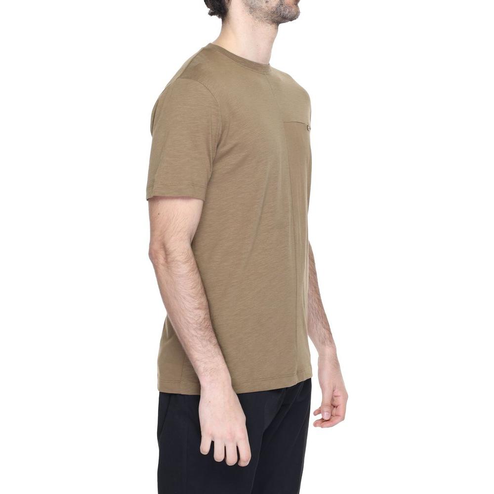 Hamaki-Ho Gray Cotton T-Shirt Hamaki-Ho Rosy Brown