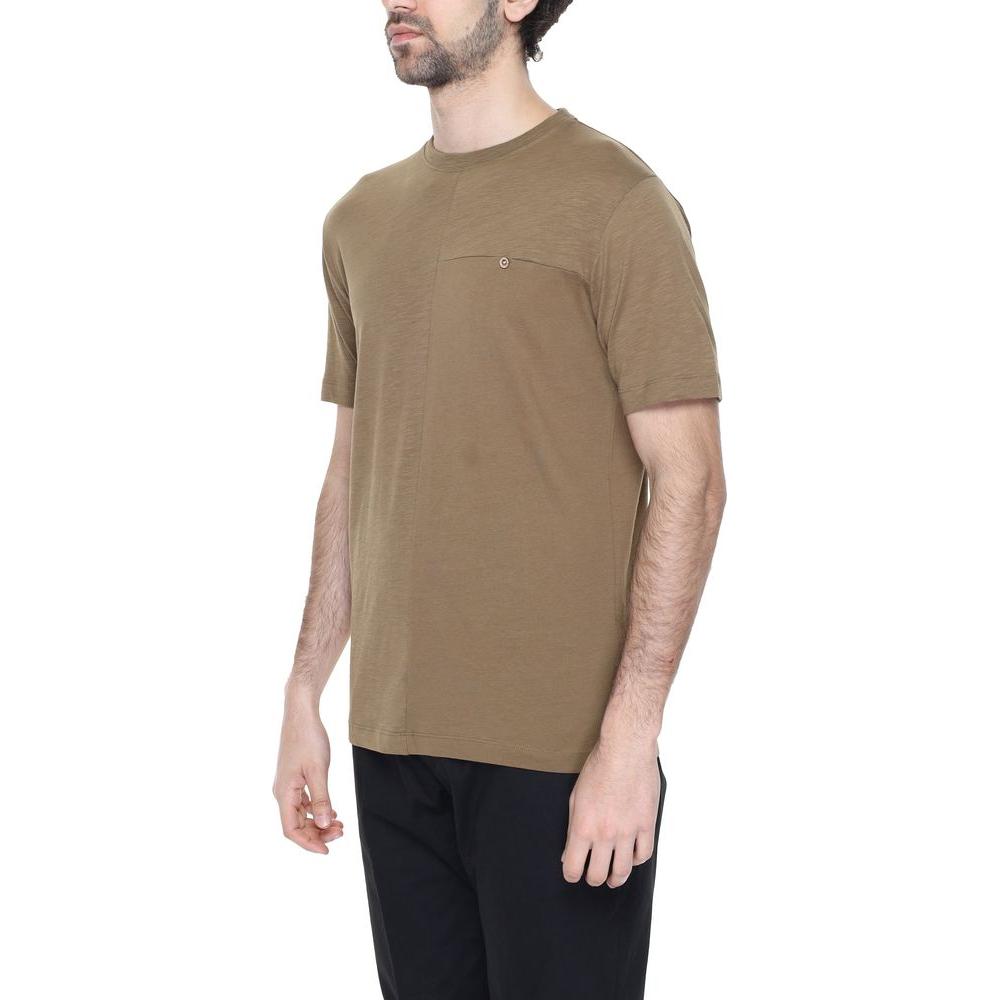 Hamaki-Ho Gray Cotton T-Shirt Hamaki-Ho Rosy Brown
