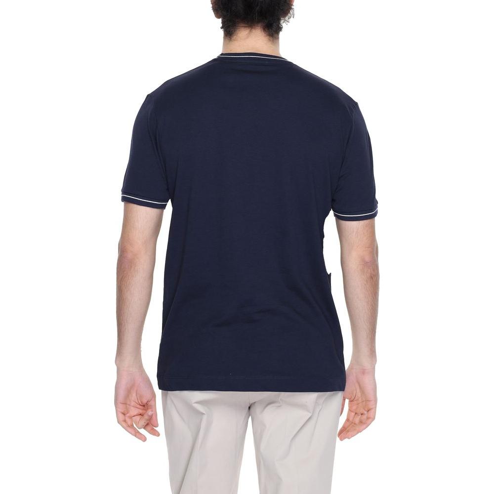 Hamaki-Ho Blue Cotton T-Shirt Hamaki-Ho Dark Slate Gray