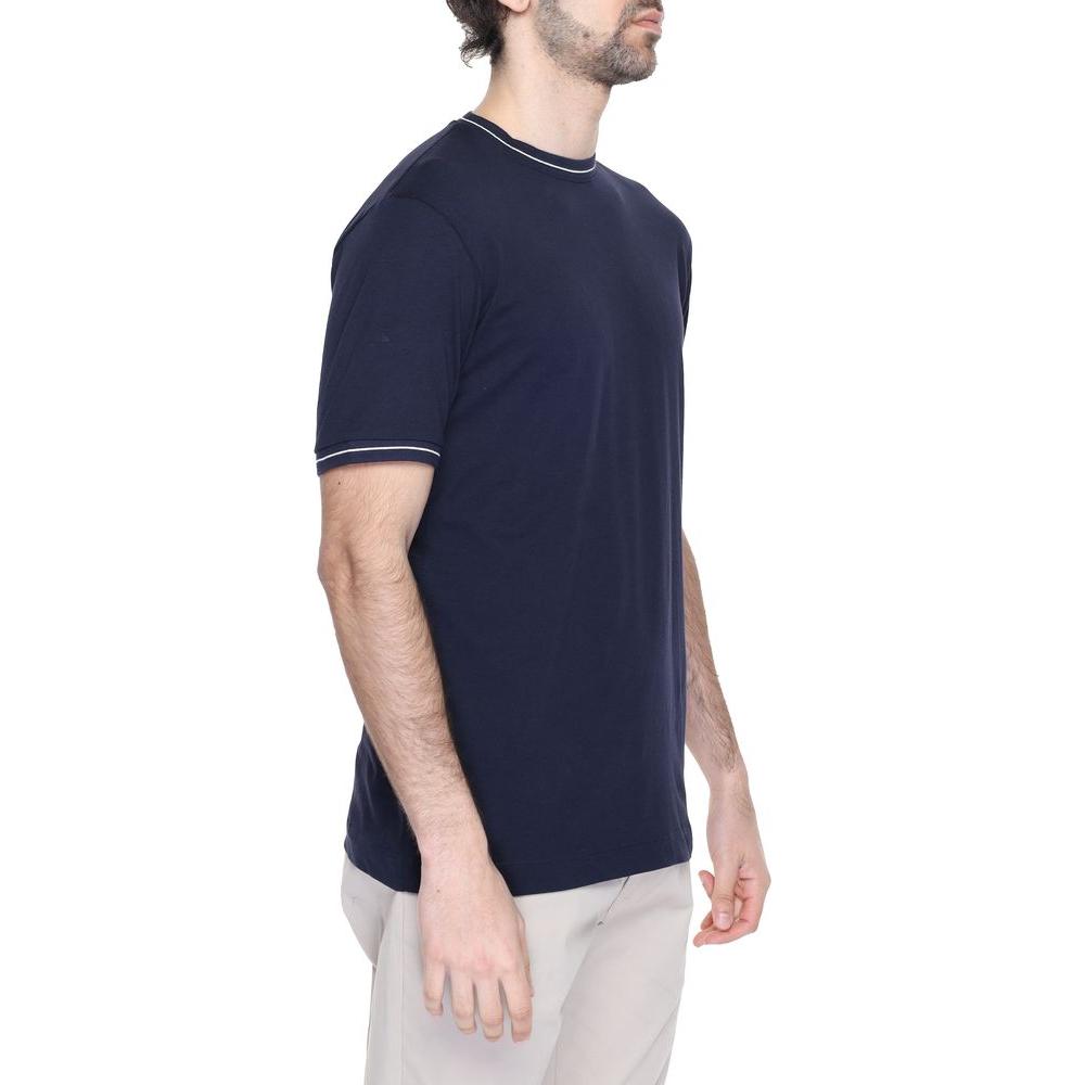 Hamaki-Ho Blue Cotton T-Shirt Hamaki-Ho Dark Slate Gray