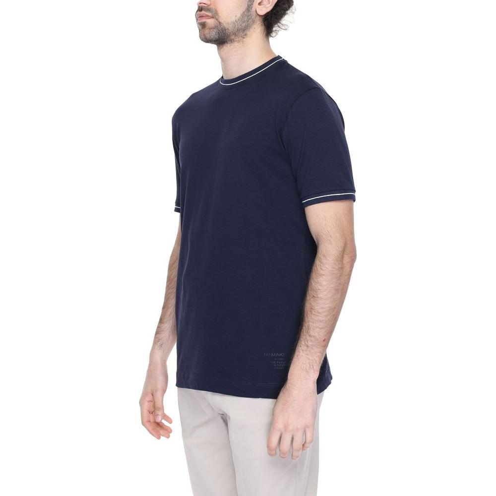 Hamaki-Ho Blue Cotton T-Shirt Hamaki-Ho Dark Slate Gray