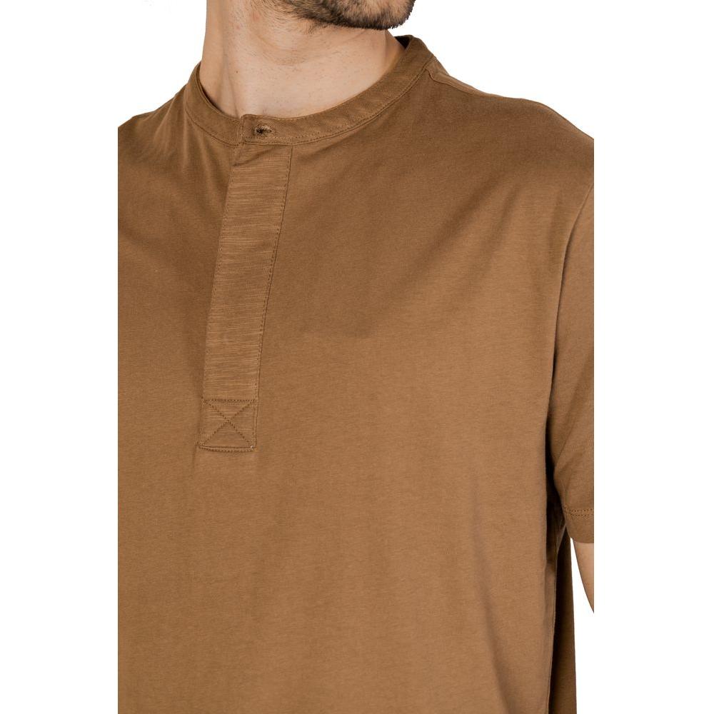 Hamaki-Ho Gray Cotton T-Shirt Hamaki-Ho Sienna
