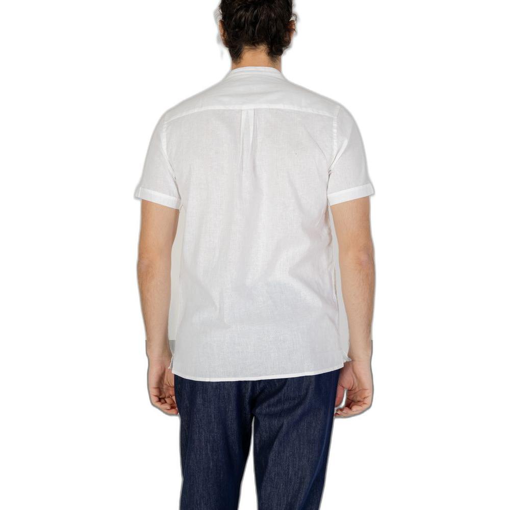 Hamaki-Ho White Linen Shirt Hamaki-Ho Light Gray