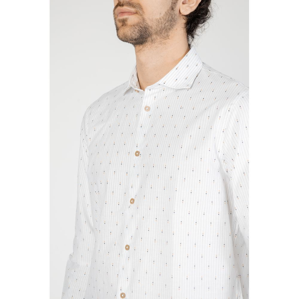 Hamaki-Ho White Cotton Shirt Hamaki-Ho Beige