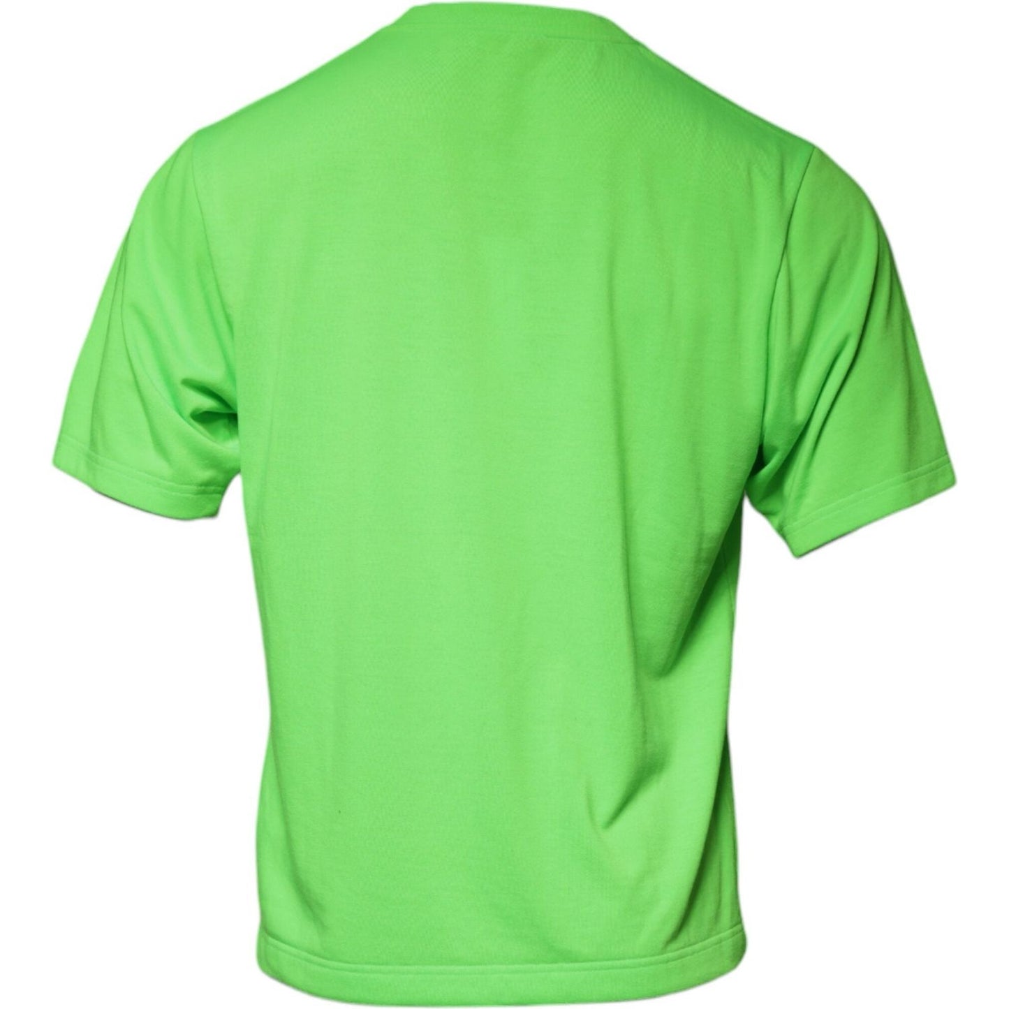 Dolce & Gabbana Green Logo Round Neck Short Sleeves T-shirt Dolce & Gabbana Light Green