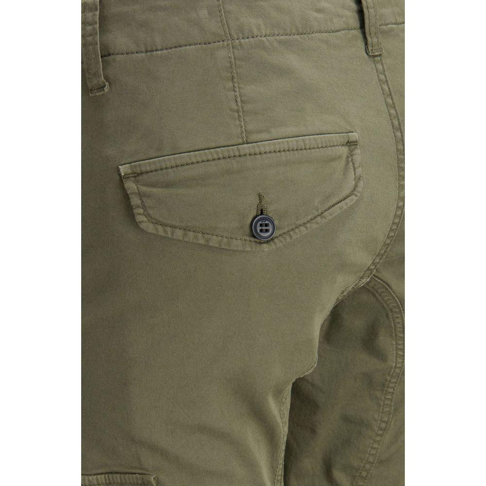 Jack Jones Green Cotton Jeans & Pant Jack Jones Dim Gray