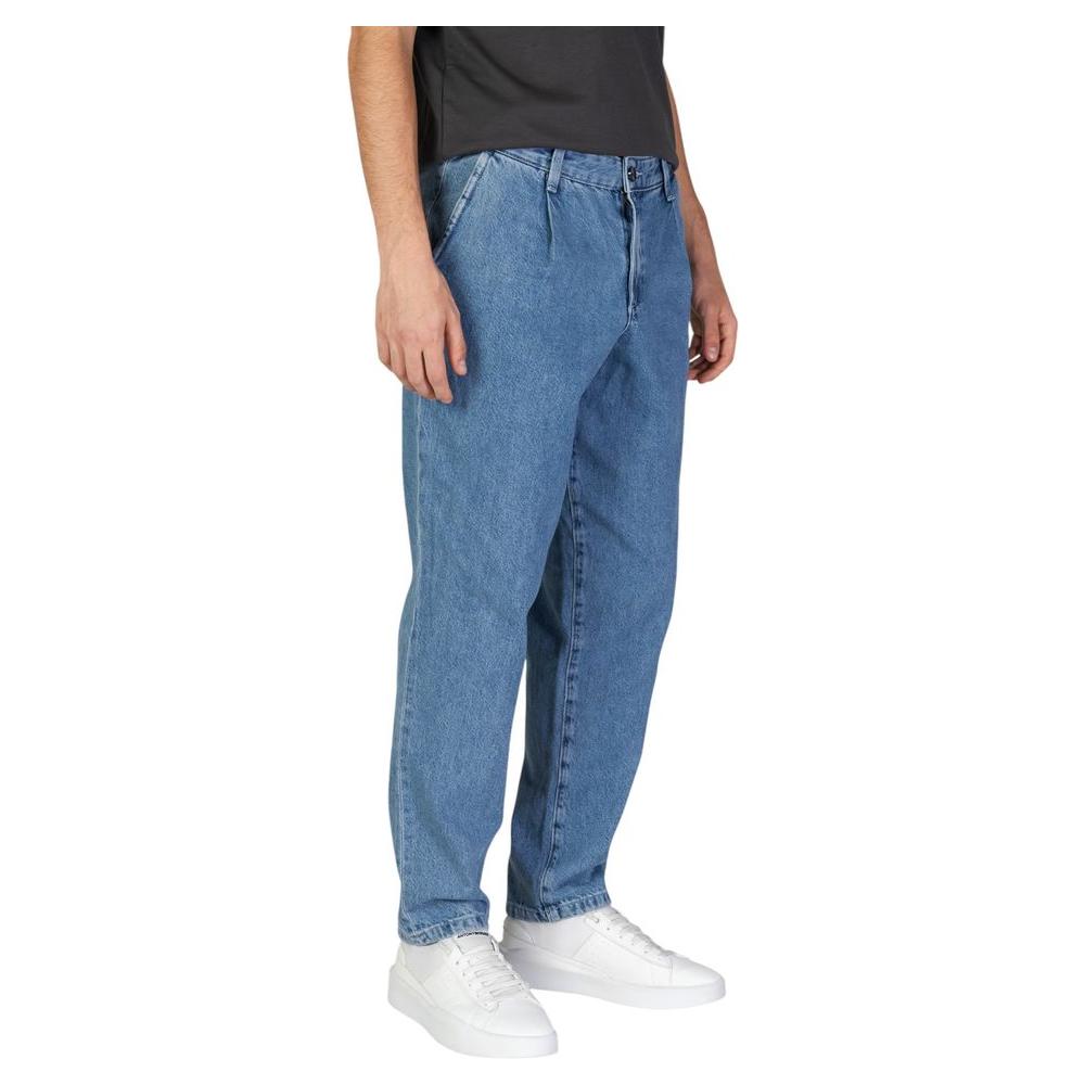 Jack Jones Blue Cotton Jeans & Pant Jack Jones Slate Gray