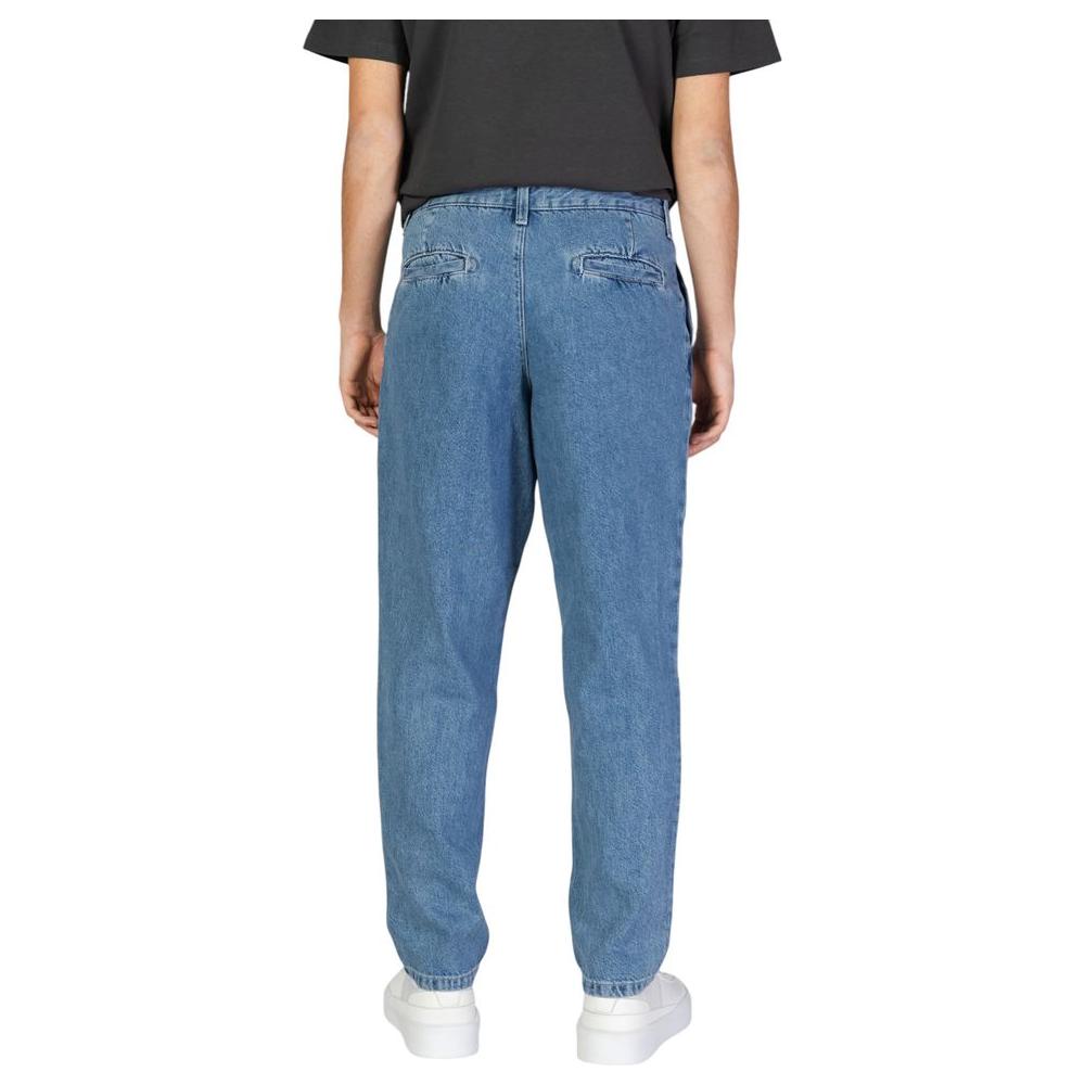 Jack Jones Blue Cotton Jeans & Pant Jack Jones Slate Gray