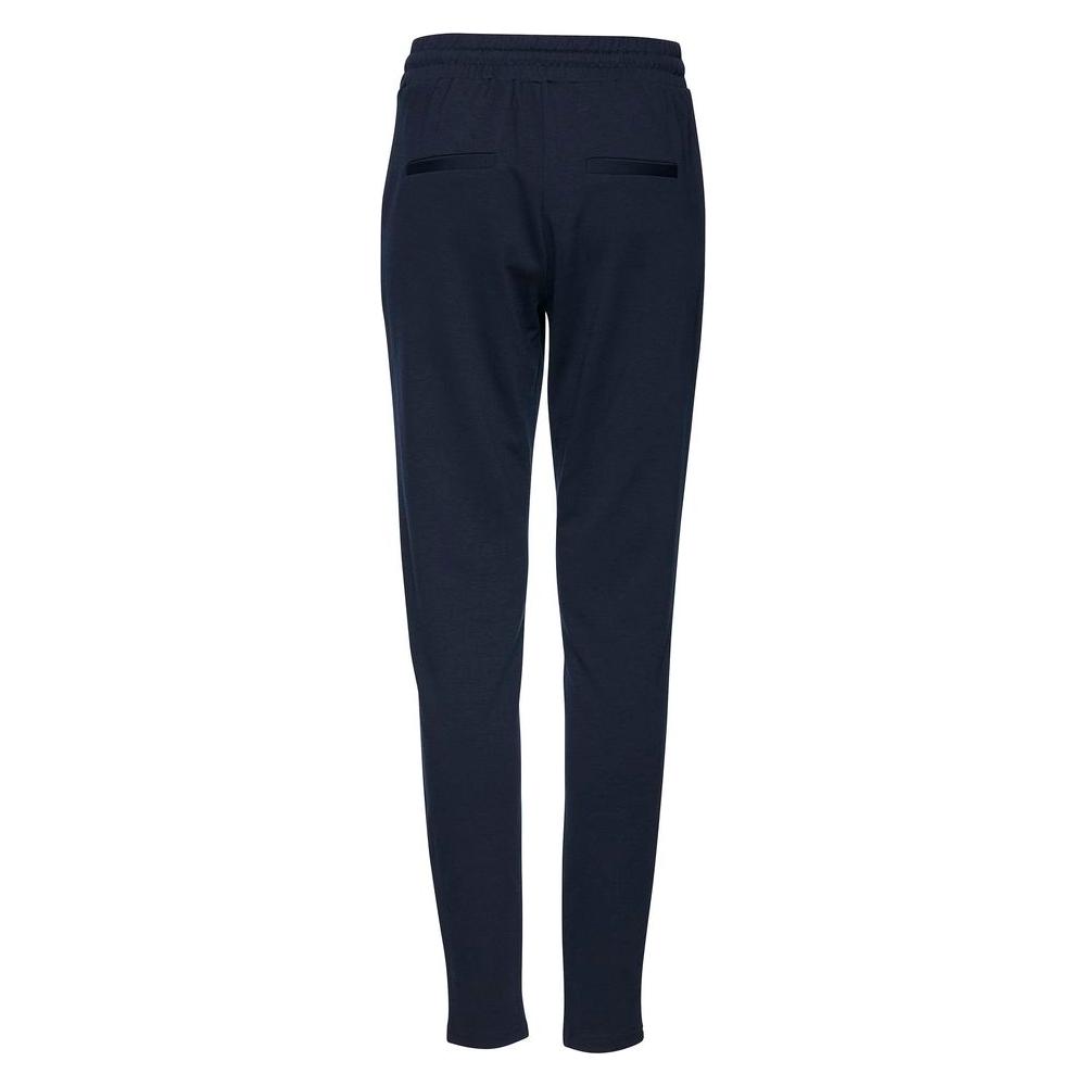 ICHI Blue Polyester Jeans & Pant ICHI Dark Slate Gray
