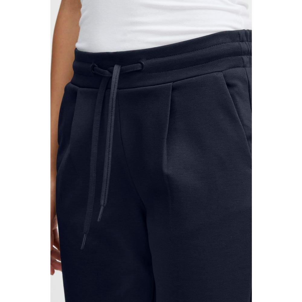 ICHI Blue Polyester Jeans & Pant ICHI Black