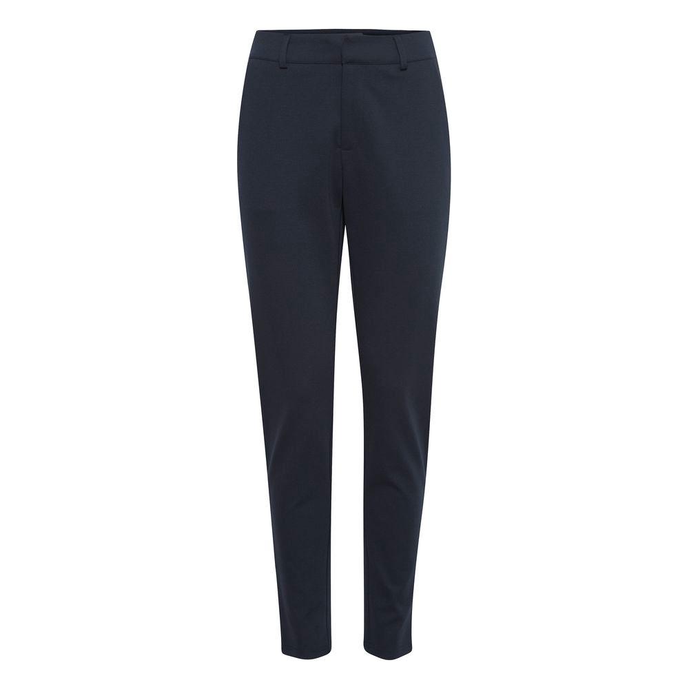 ICHI Blue Recycled Polyester Jeans & Pant ICHI Dark Slate Gray
